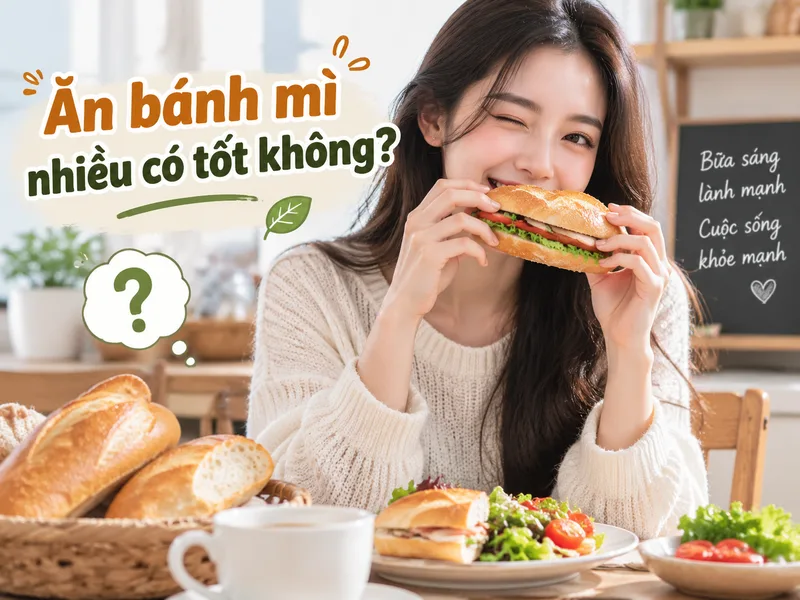 Ăn bánh mì nhiều có tốt không phụ thuộc vào loại bánh, thành phần dinh dưỡng và cách kết hợp trong bữa ăn hằng ngày.