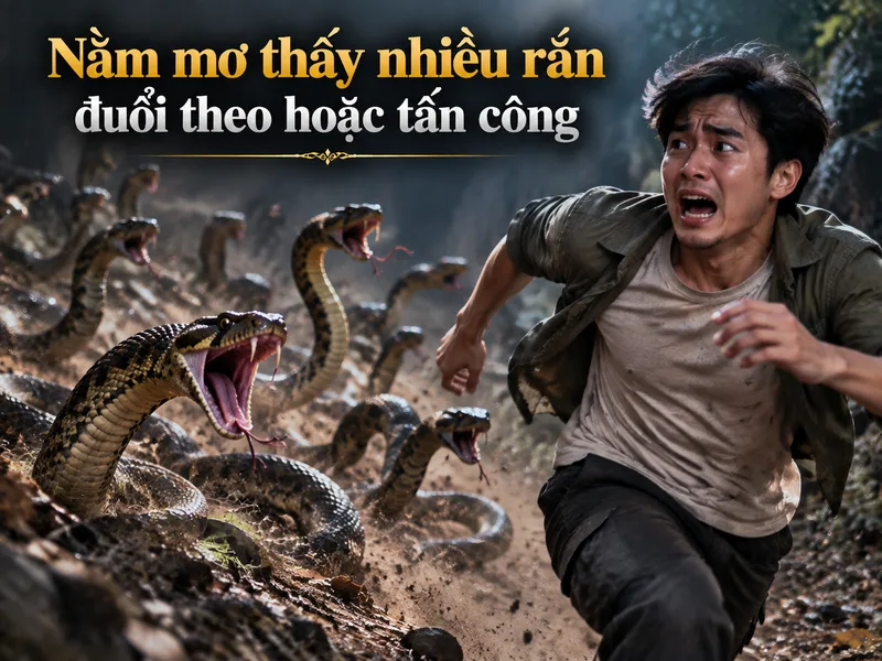 Giấc mơ bị rắn đuổi thường gợi liên tưởng đến áp lực, nỗi sợ hoặc điều đang muốn tránh né.